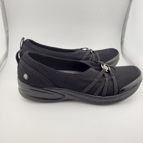 BZEES Rosies Flats 9.5 Women's Shoes Slip On Lightweight Black Arch Support - Picture 5 of 11